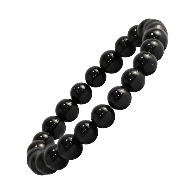 Bracelet- Natural Crystal Stone Round Beads Adjustable Bracelet for Girls and women