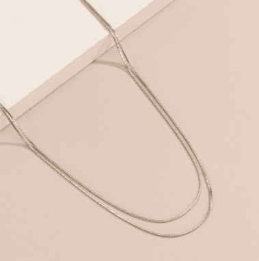 Off-White Multi-Layer Adjustable Waist Snake Chain for Girls and Women