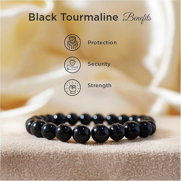 Bracelet- Natural Crystal Stone Round Beads Adjustable Bracelet for Girls and women