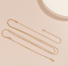 Gold Plated Multi-Layer Adjustable Waist Snake Chain for Girls and Women