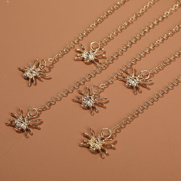 Gold Plated Thigh Leg Chain with Spider Pendant Elastic Band Body Jewellery for Girls and Women