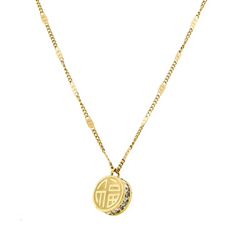 Necklace - Gold Plated Designer And Stylish Necklace Pendent With Adjustable 18 inch Chain