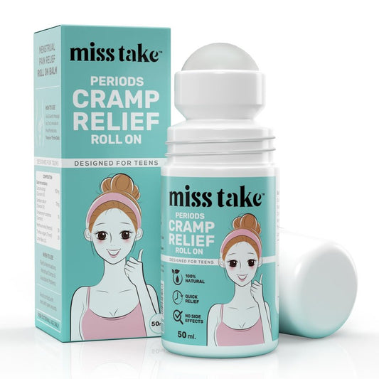 Teen Period Cramp Relief Roll On | Product for Period Pain Relief | Pure And Natural Pain Reliever, Say No to Machine, Patches, Oil & Device - 50 ML