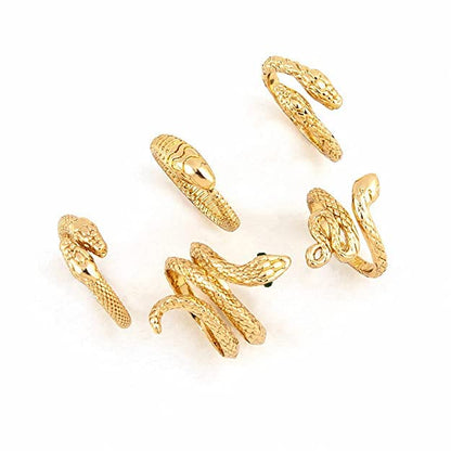 Rings for Women & Girls - 5 pcs. Snake Design Ring Set For Women and Girls …