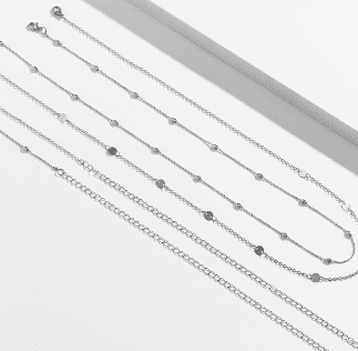 Off-White Multi-Layer Adjustable Waist Chain for Girls and Women