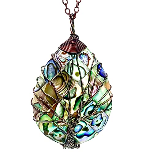 Natural Stone Tear Drop Healing Pendent Necklace